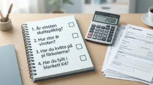 Spelvinster och skatt